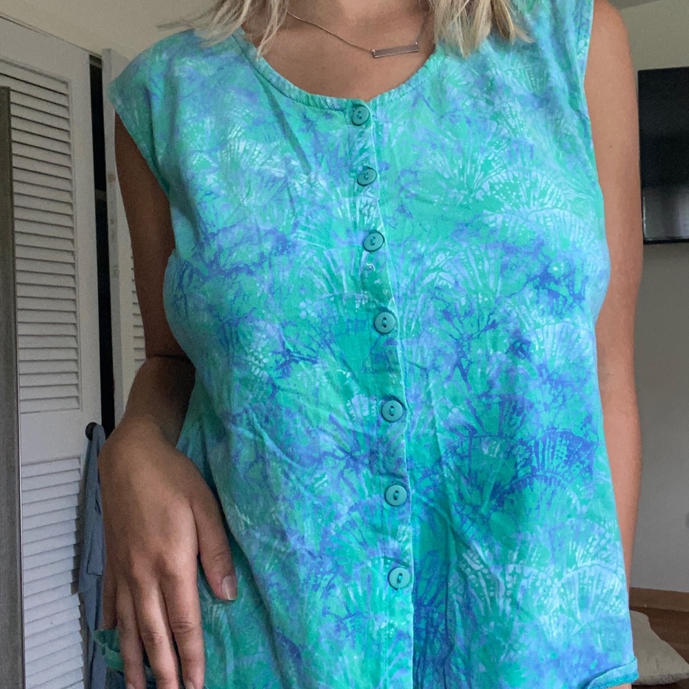 Rum Reggae Button Down Tank
